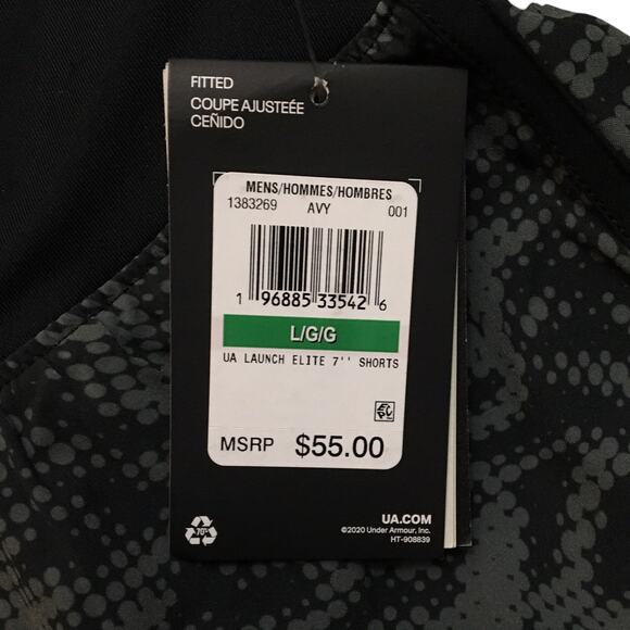 Under Armour Launch Elite 7” Fitted Shorts Men’s Large 2 Pieces NWT $110 MSRP - Picture 5 of 8